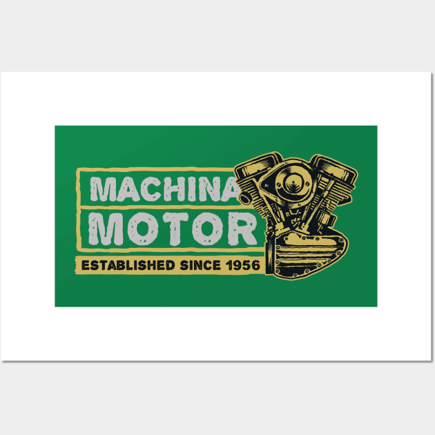 Machina Motor Wall Art by RadCoolguy